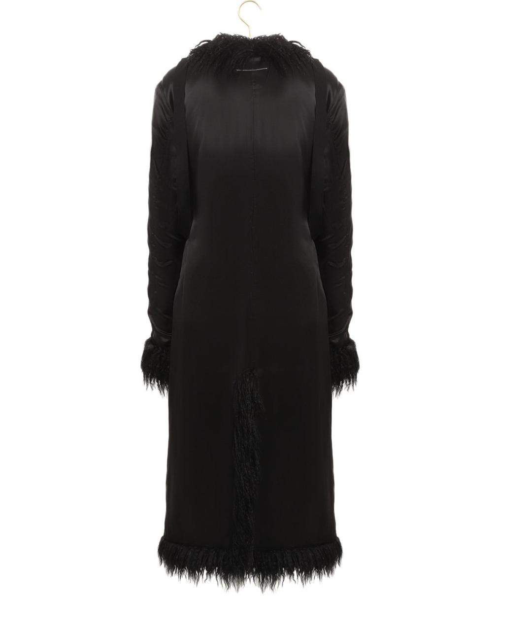 MM6 MAISON MARGIELA Черное вискозное пальто, фото 3
