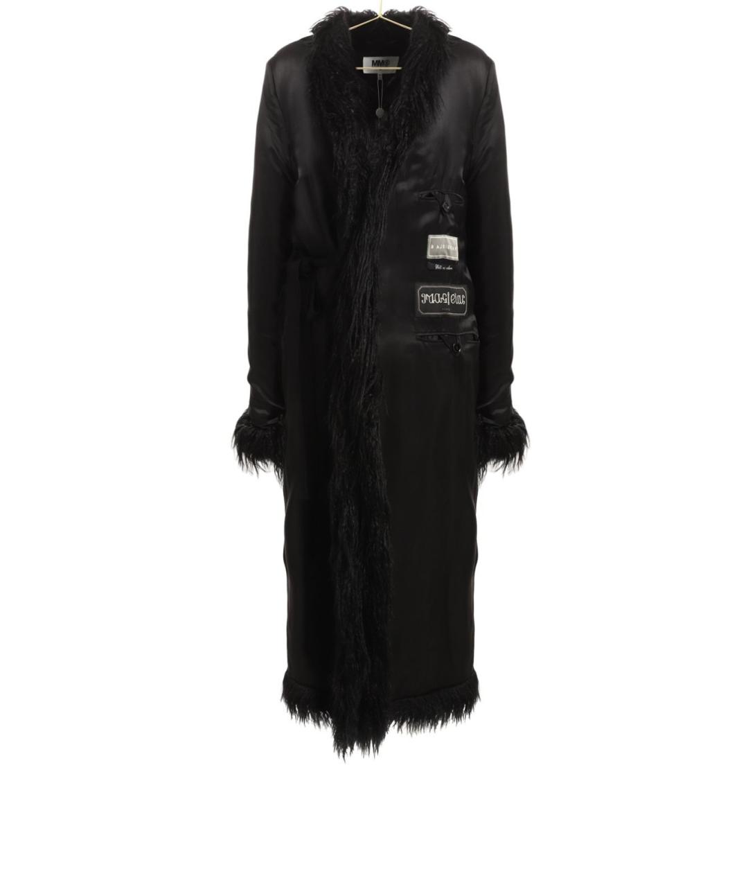 MM6 MAISON MARGIELA Черное вискозное пальто, фото 2