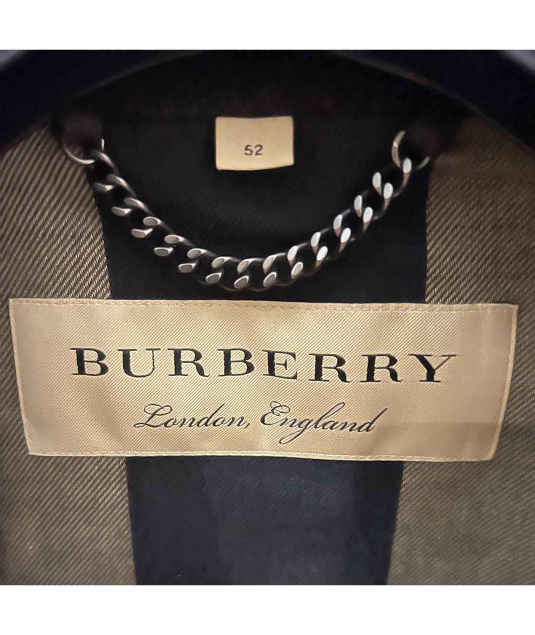 BURBERRY Серое шерстяное пальто, фото 3