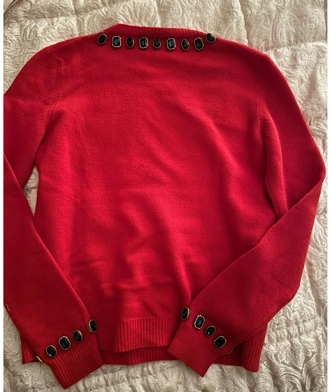 GUCCI Красный шерстяной джемпер / свитер, фото 3