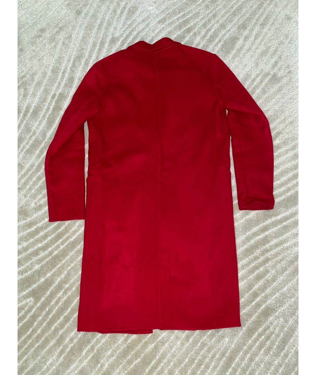 SANDRO Красное шерстяное пальто, фото 2