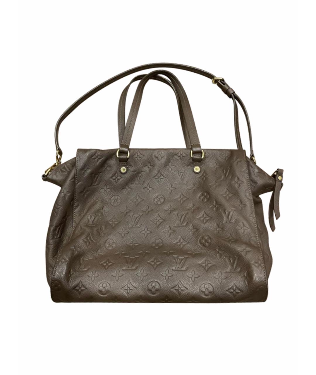 LOUIS VUITTON Коричневая кожаная сумка через плечо, фото 1