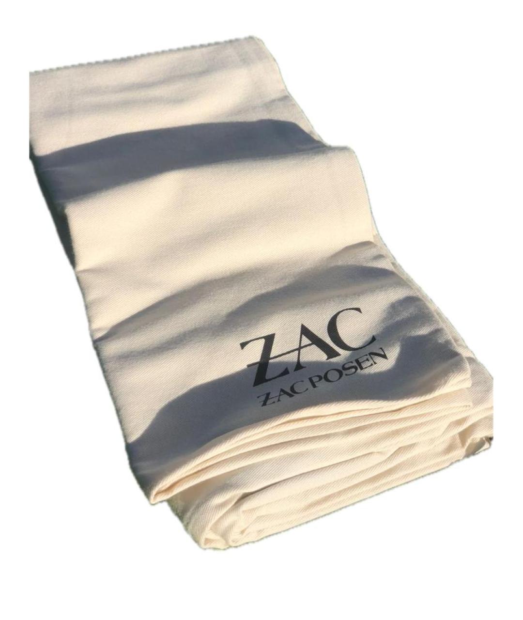 ZAC ZAC POSEN Бежевая кожаная сумка с короткими ручками, фото 5