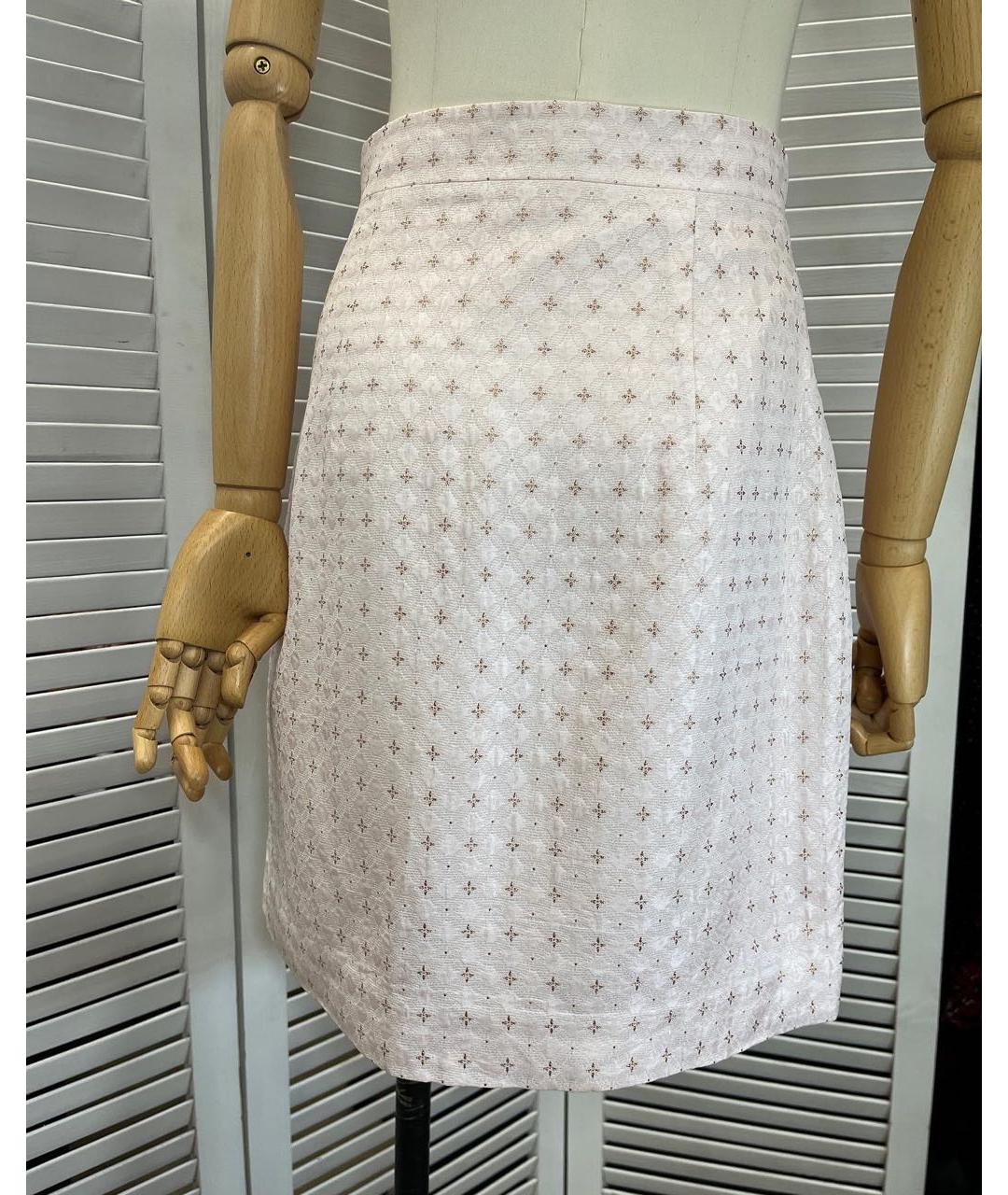 A LA RUSSE Розовая шелковая юбка мини, фото 3