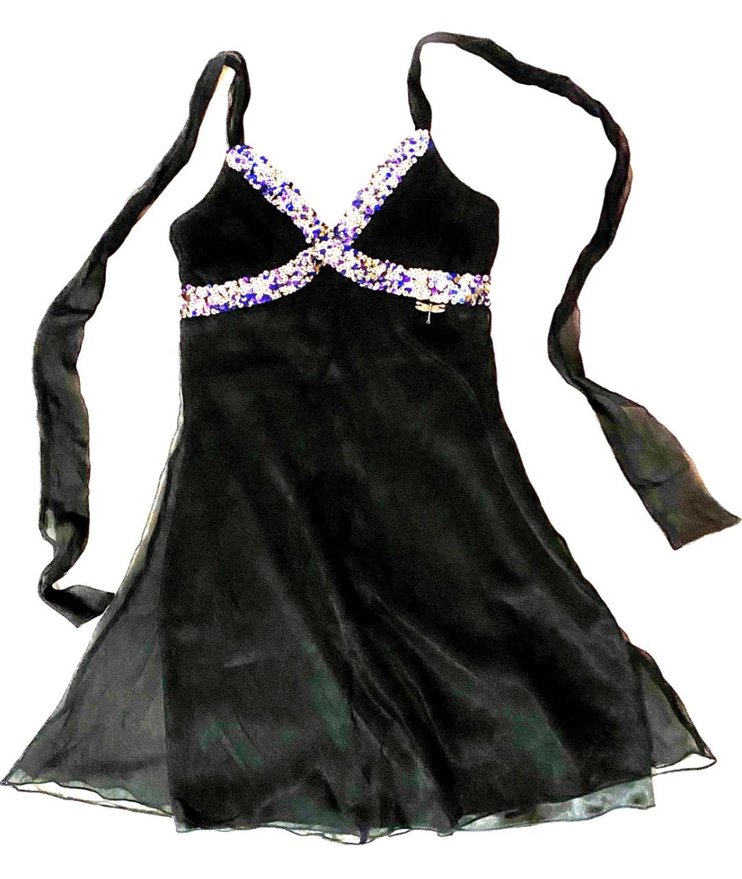 JOHN GALLIANO Черное вискозное коктейльное платье, фото 3