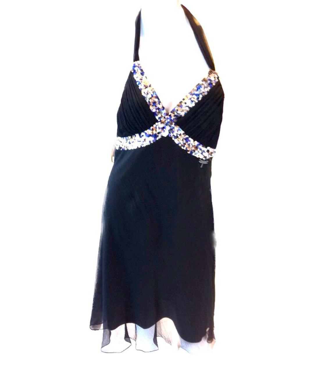 JOHN GALLIANO Черное вискозное коктейльное платье, фото 6