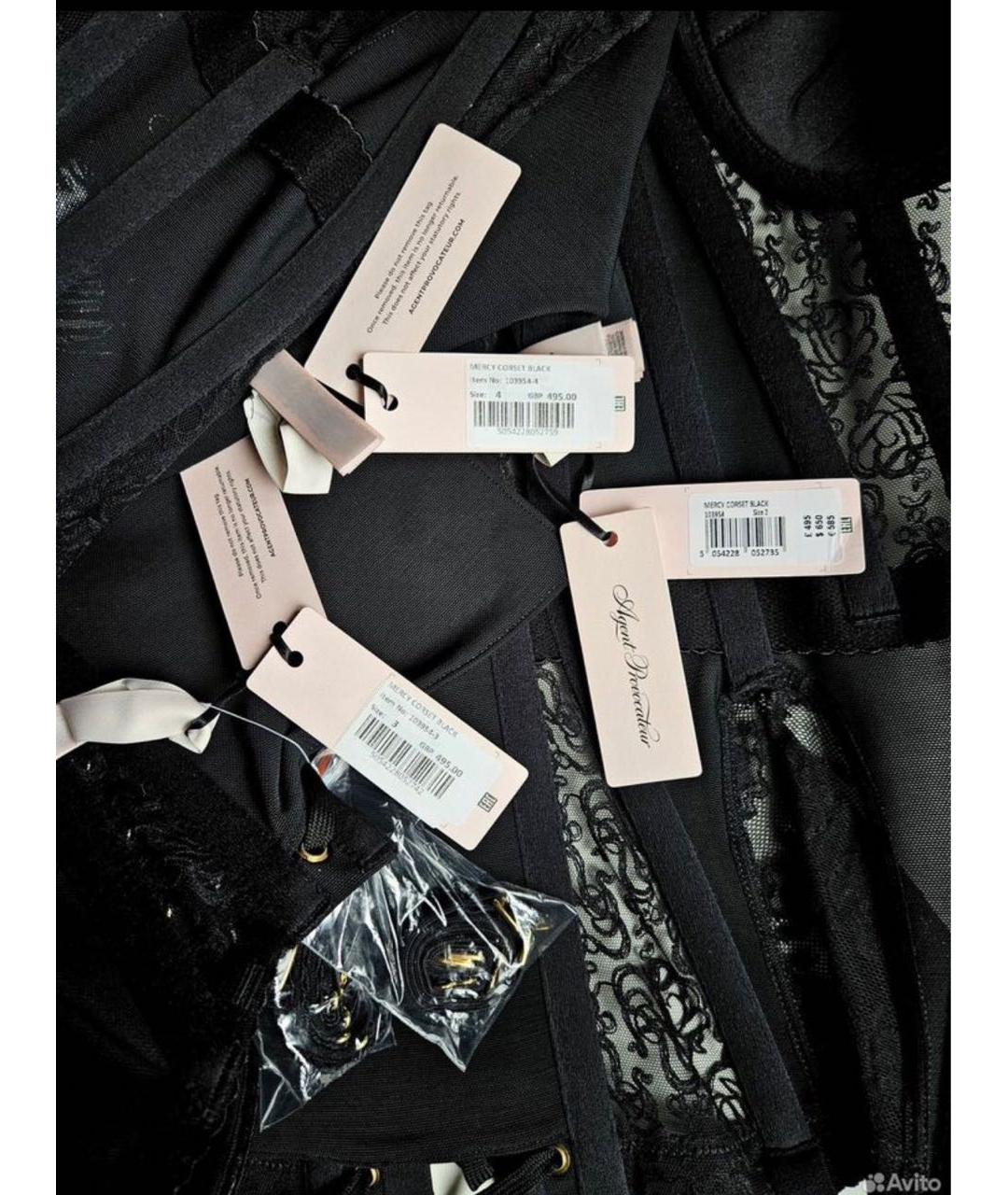 AGENT PROVOCATEUR Черный корсеты, фото 8