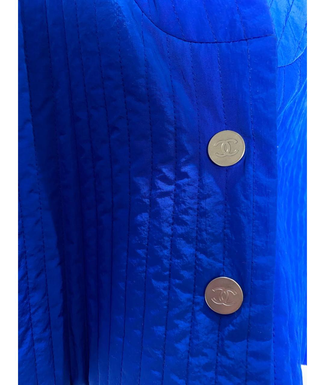 CHANEL Синяя полиамидовая куртка, фото 8