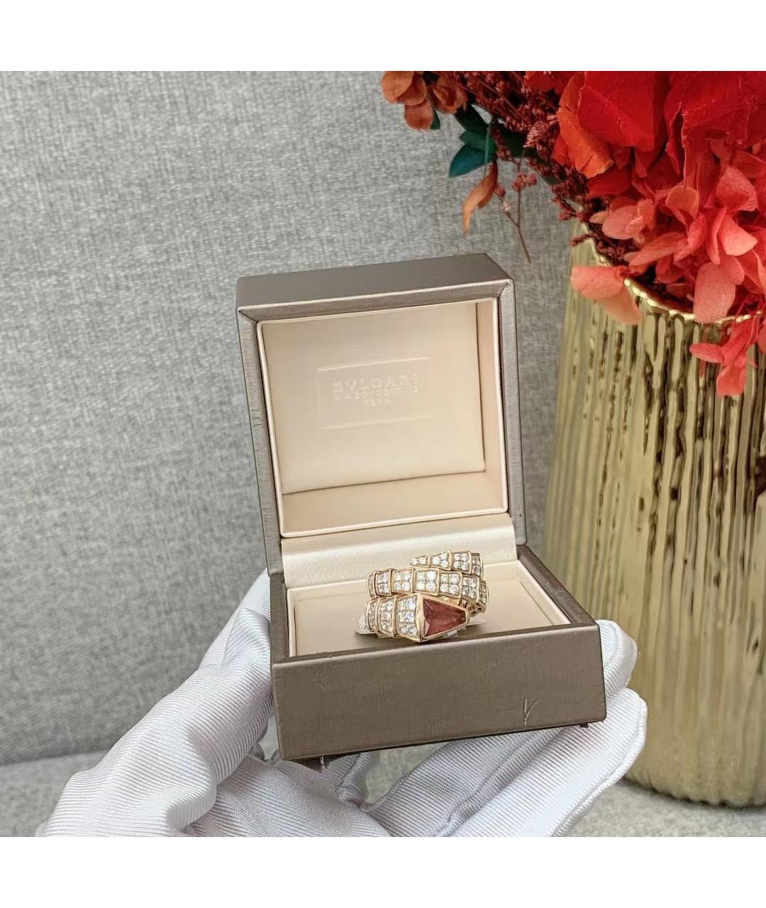 BVLGARI Золотое кольцо из розового золота, фото 7