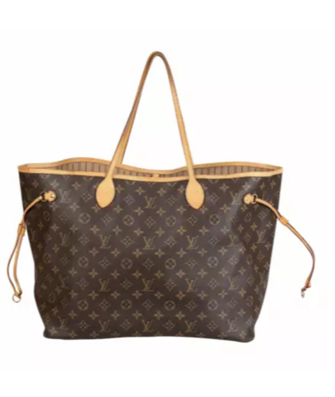 LOUIS VUITTON Коричневая сумка тоут из искусственной кожи, фото 1