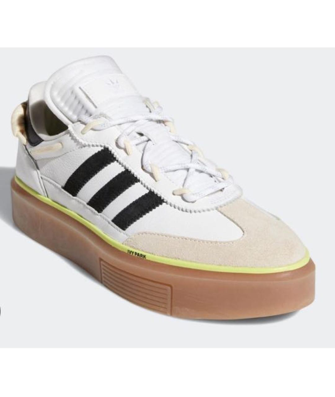 ADIDAS Белые кожаные кеды, фото 2