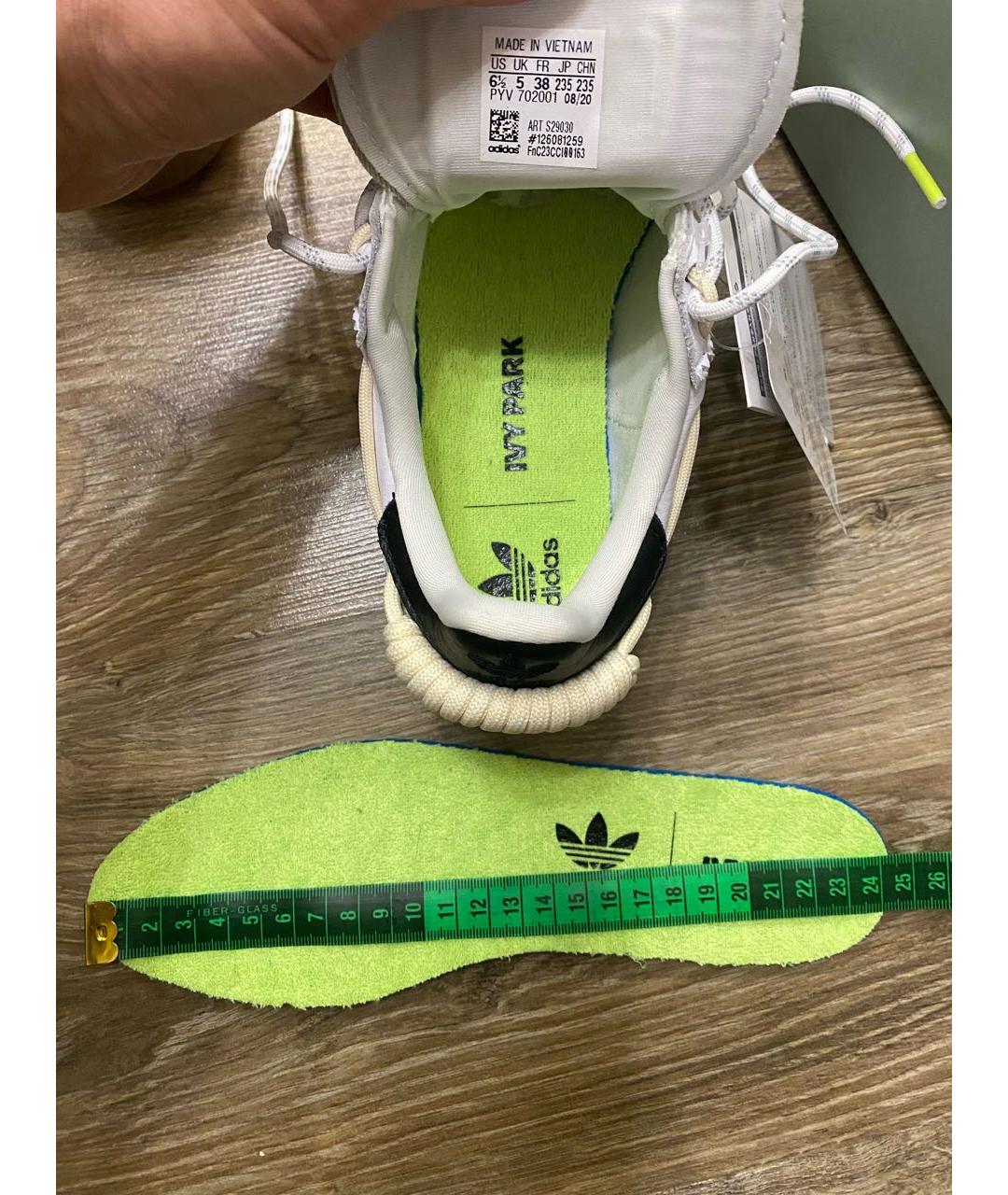 ADIDAS Белые кожаные кеды, фото 7