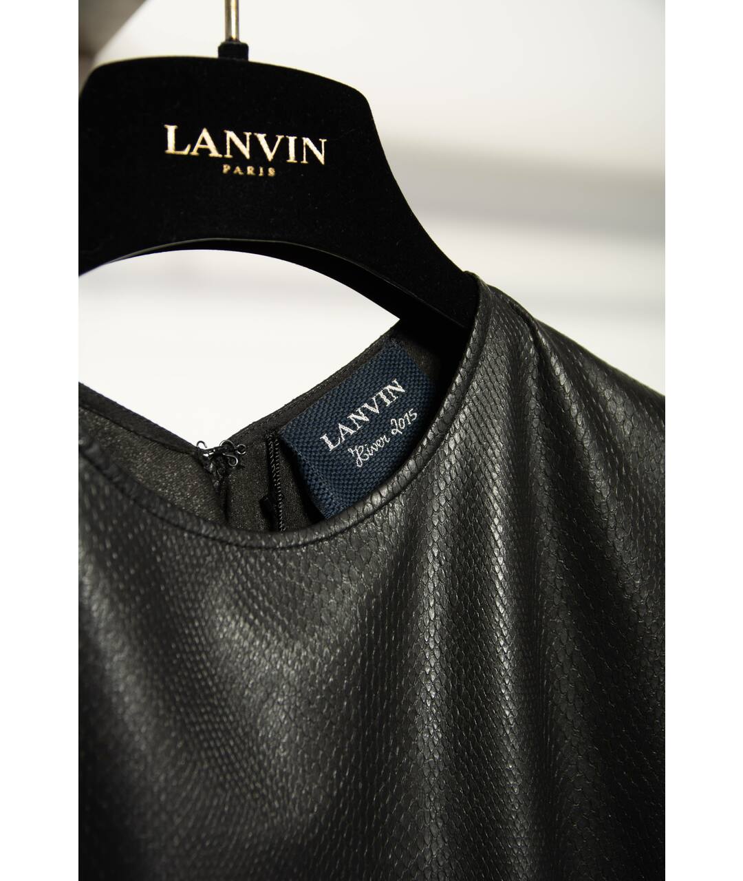 LANVIN Черная полиэстеровая рубашка, фото 3