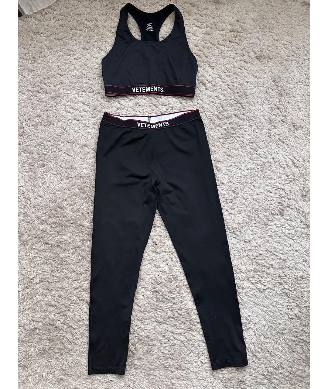 VETEMENTS Черный полиэстеровый спортивные костюмы, фото 6