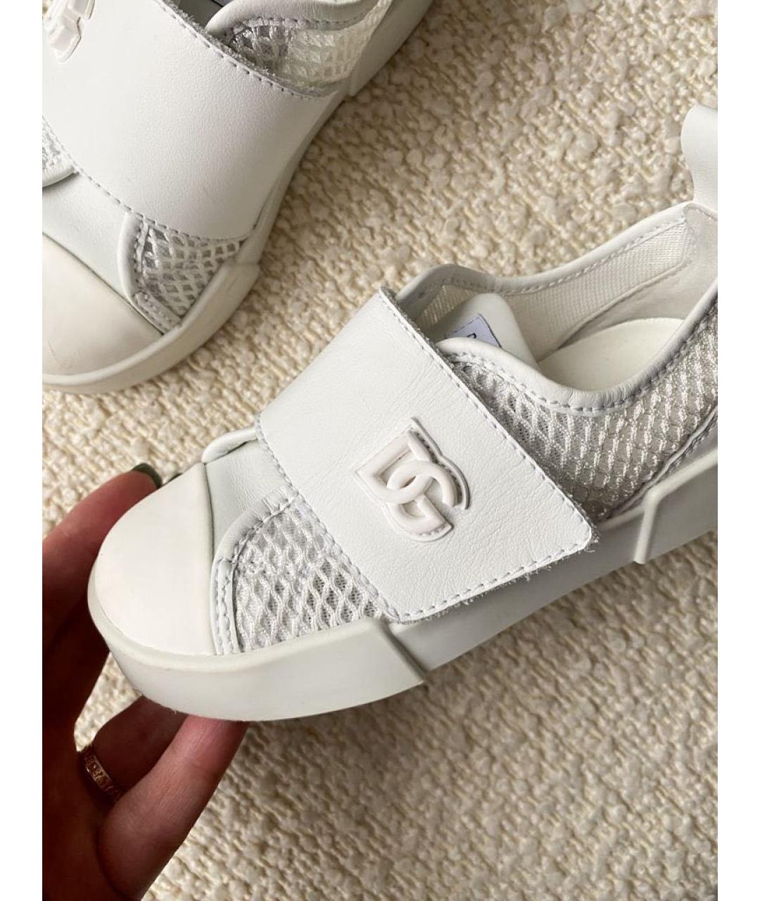 DOLCE&GABBANA Белые кеды, фото 4