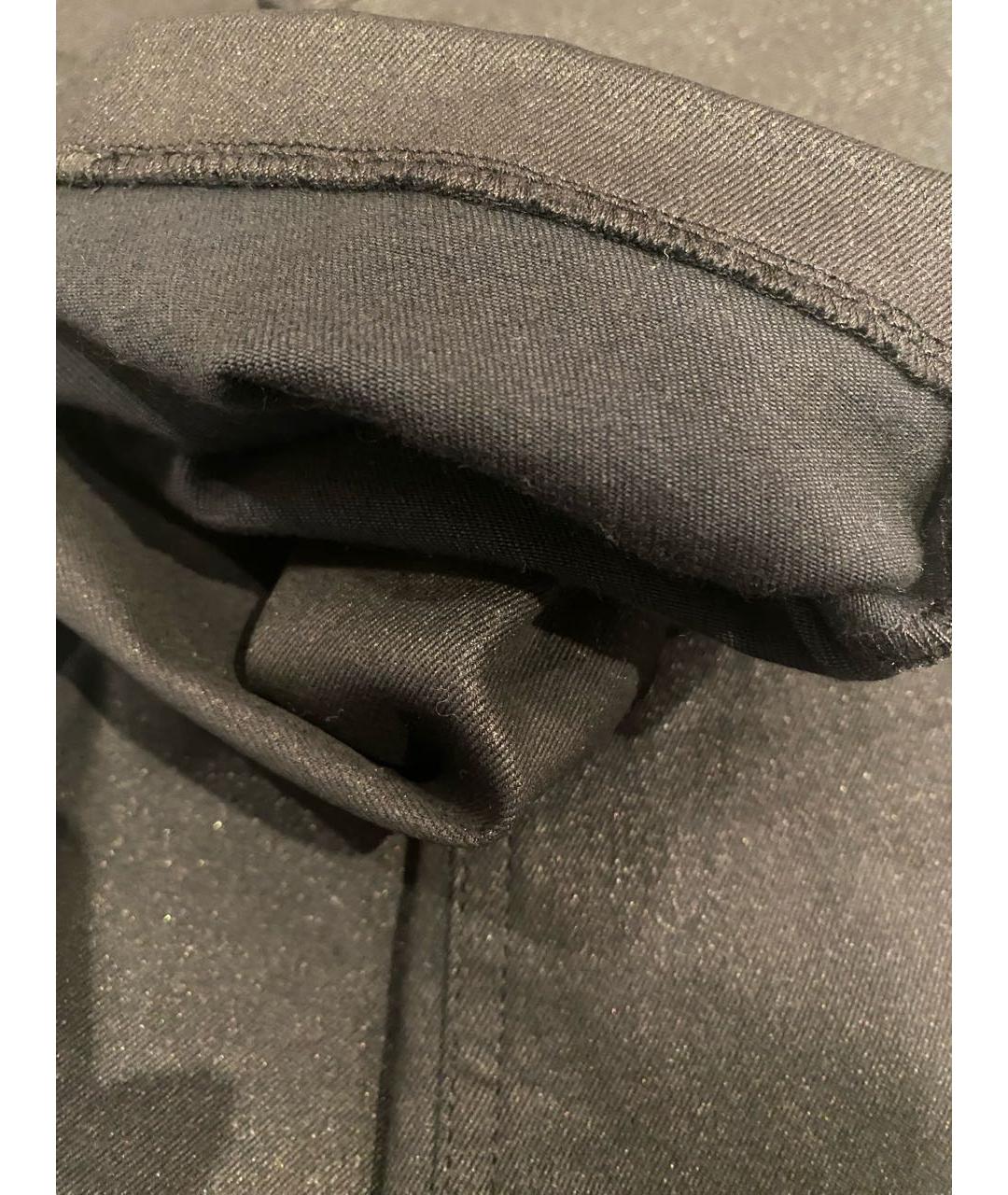 CHANEL PRE-OWNED Черные хлопко-полиэстеровые прямые джинсы, фото 8