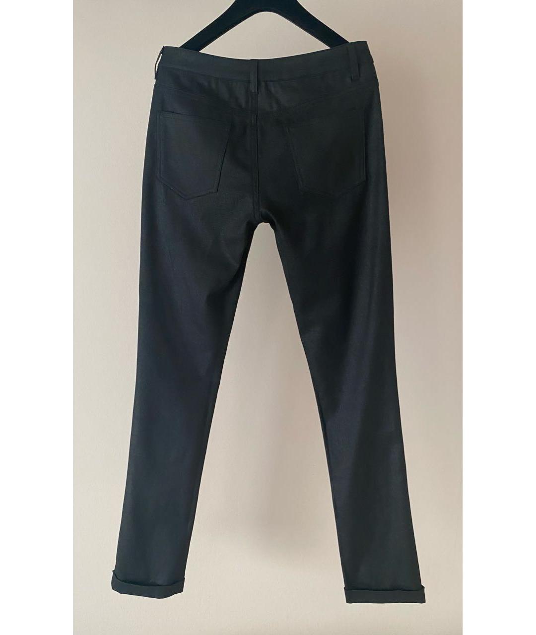 CHANEL PRE-OWNED Черные хлопко-полиэстеровые прямые джинсы, фото 7
