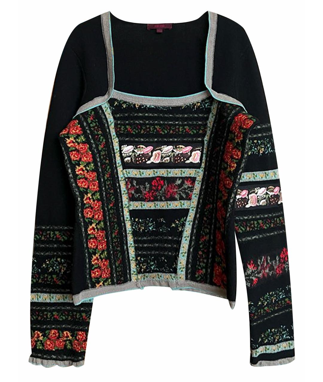 KENZO Черный шерстяной джемпер / свитер, фото 1