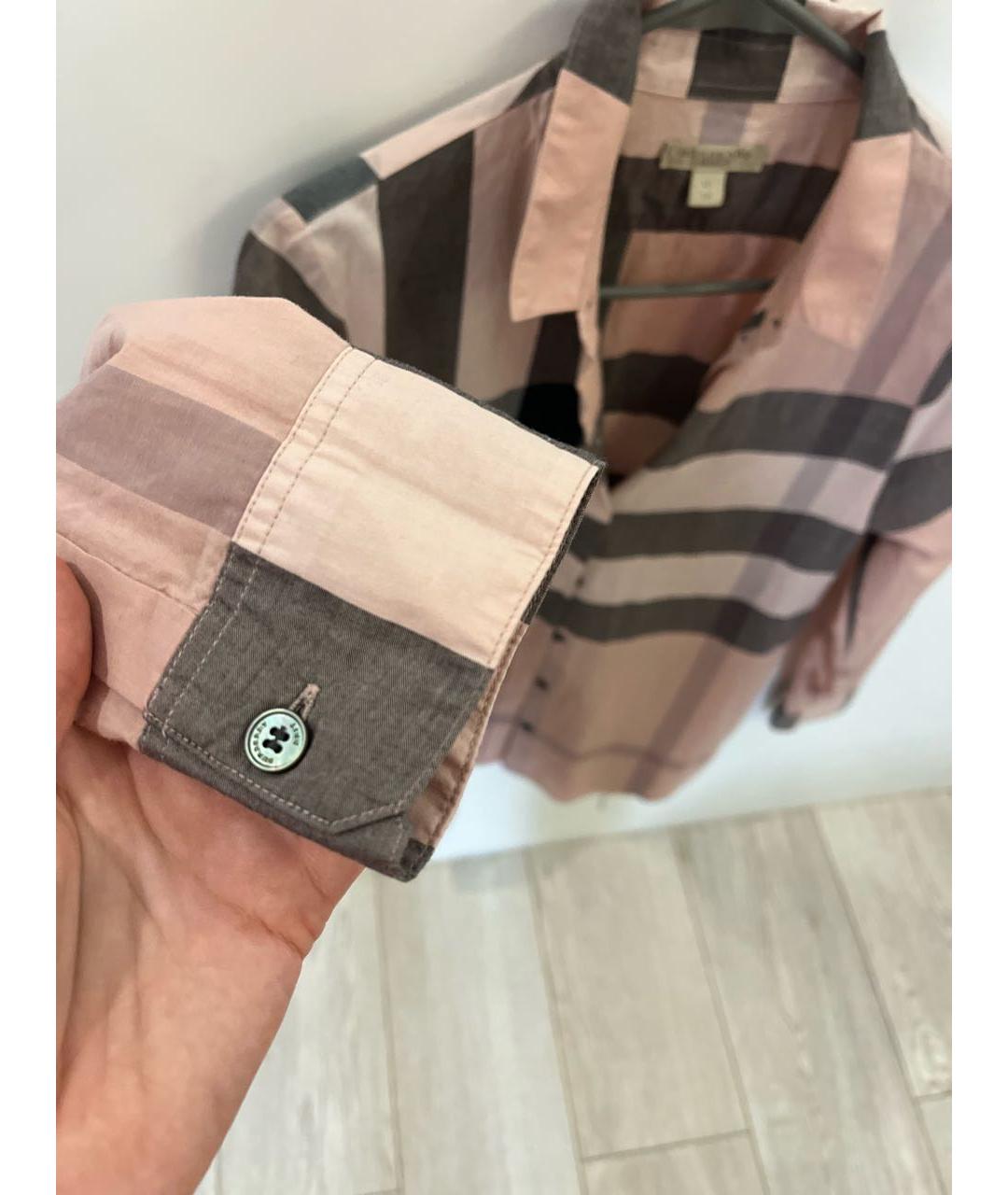 BURBERRY Розовая рубашка, фото 5