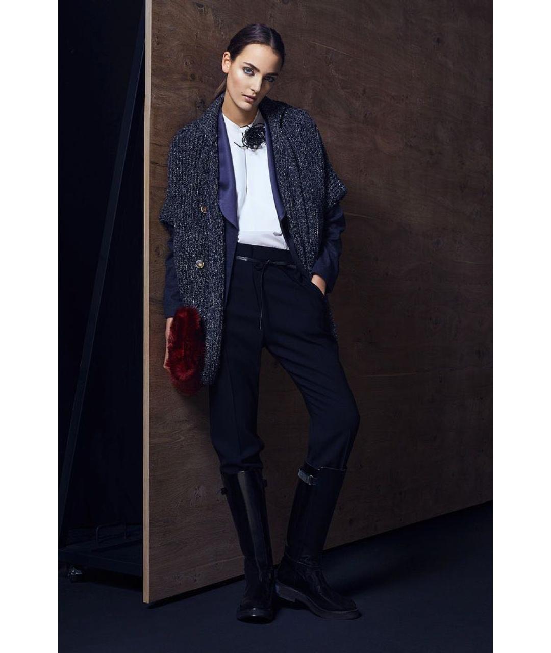 BRUNELLO CUCINELLI Серые шелковые капри, фото 7