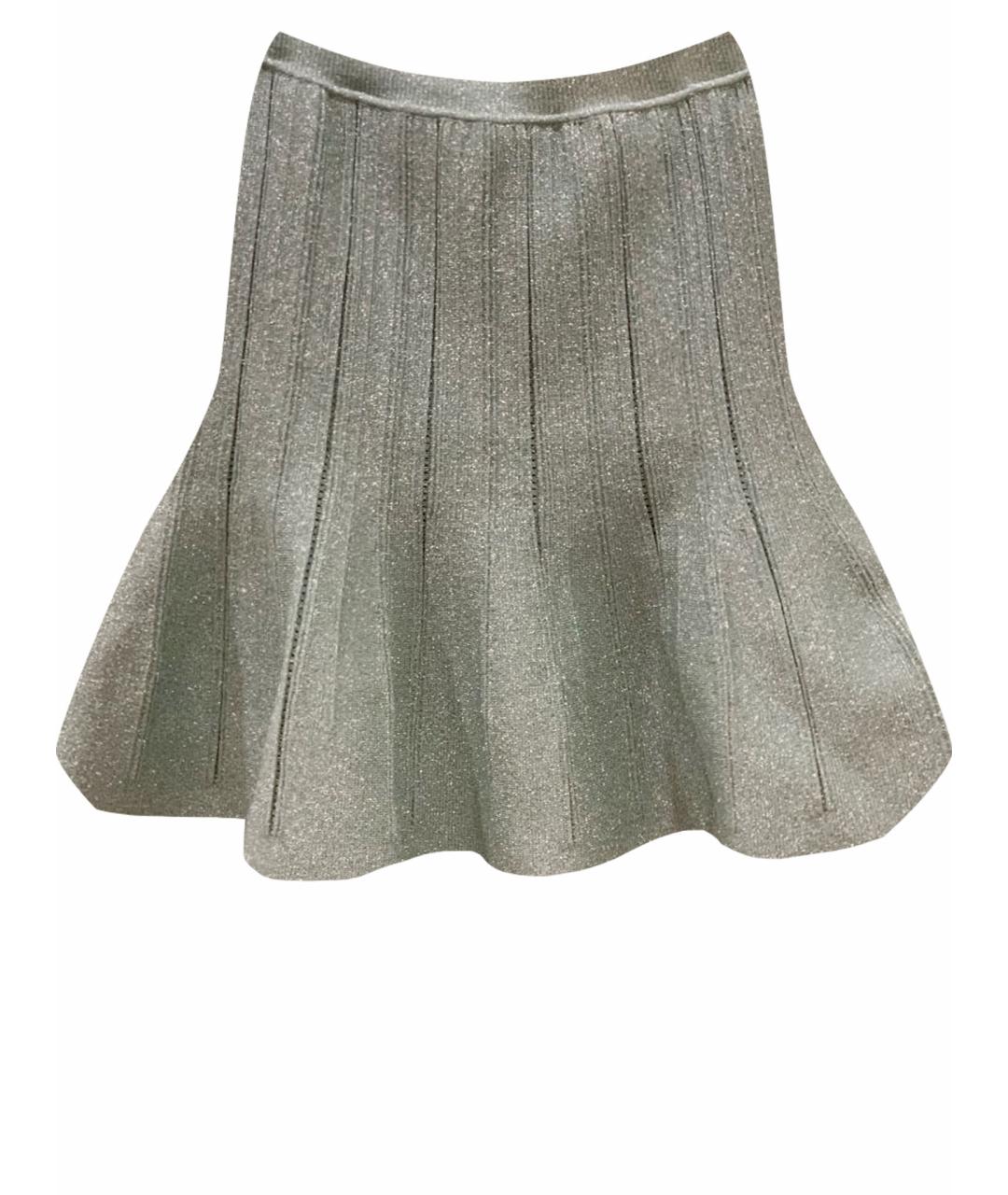 ALBERTA FERRETTI Зеленая полиамидовая юбка мини, фото 1