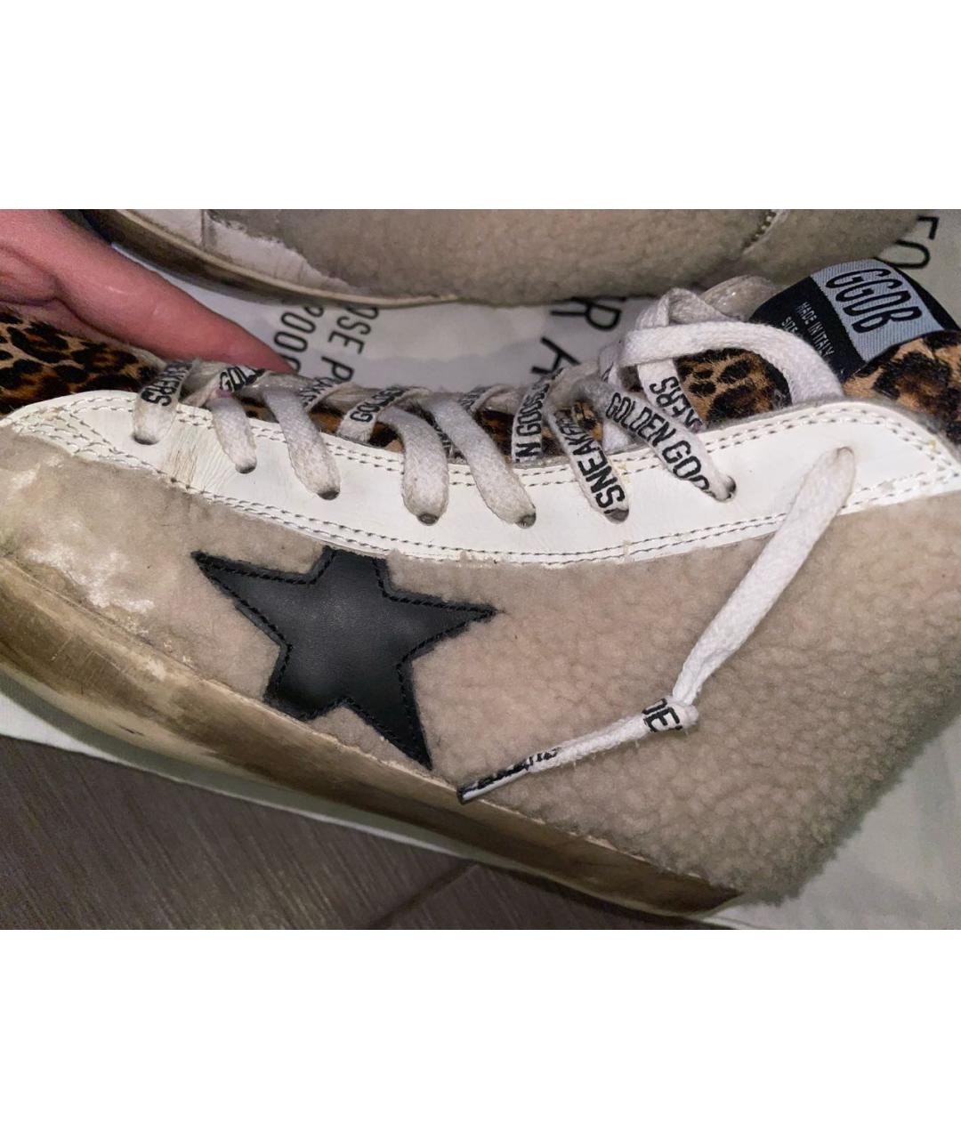 GOLDEN GOOSE DELUXE BRAND Бежевые кеды, фото 7