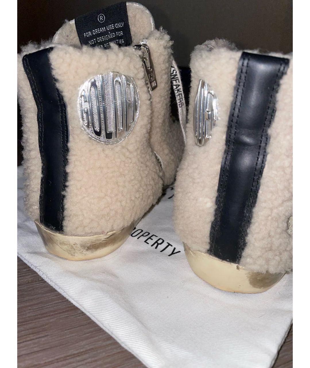 GOLDEN GOOSE DELUXE BRAND Бежевые кеды, фото 4