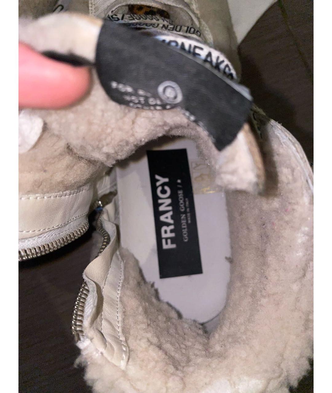 GOLDEN GOOSE DELUXE BRAND Бежевые кеды, фото 5