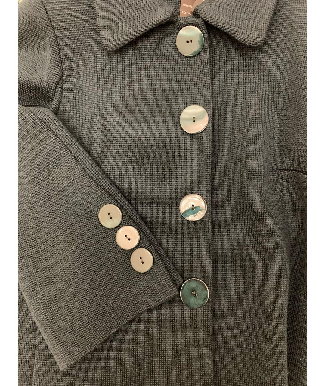 CHARLOTT Зеленые шерстяное пальто, фото 4