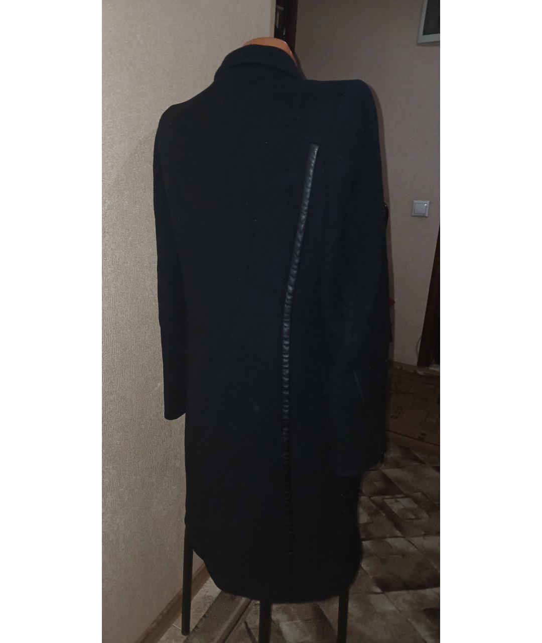 GIANFRANCO FERRE Черное шерстяное пальто, фото 3