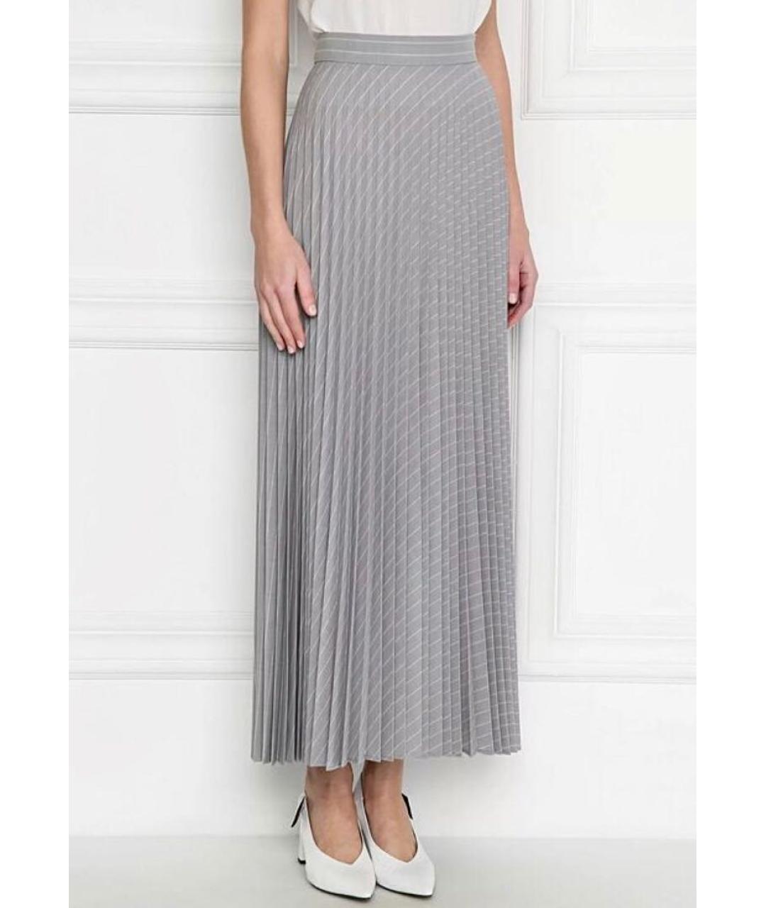 MAX MARA Коричневая шерстяная юбка миди, фото 2