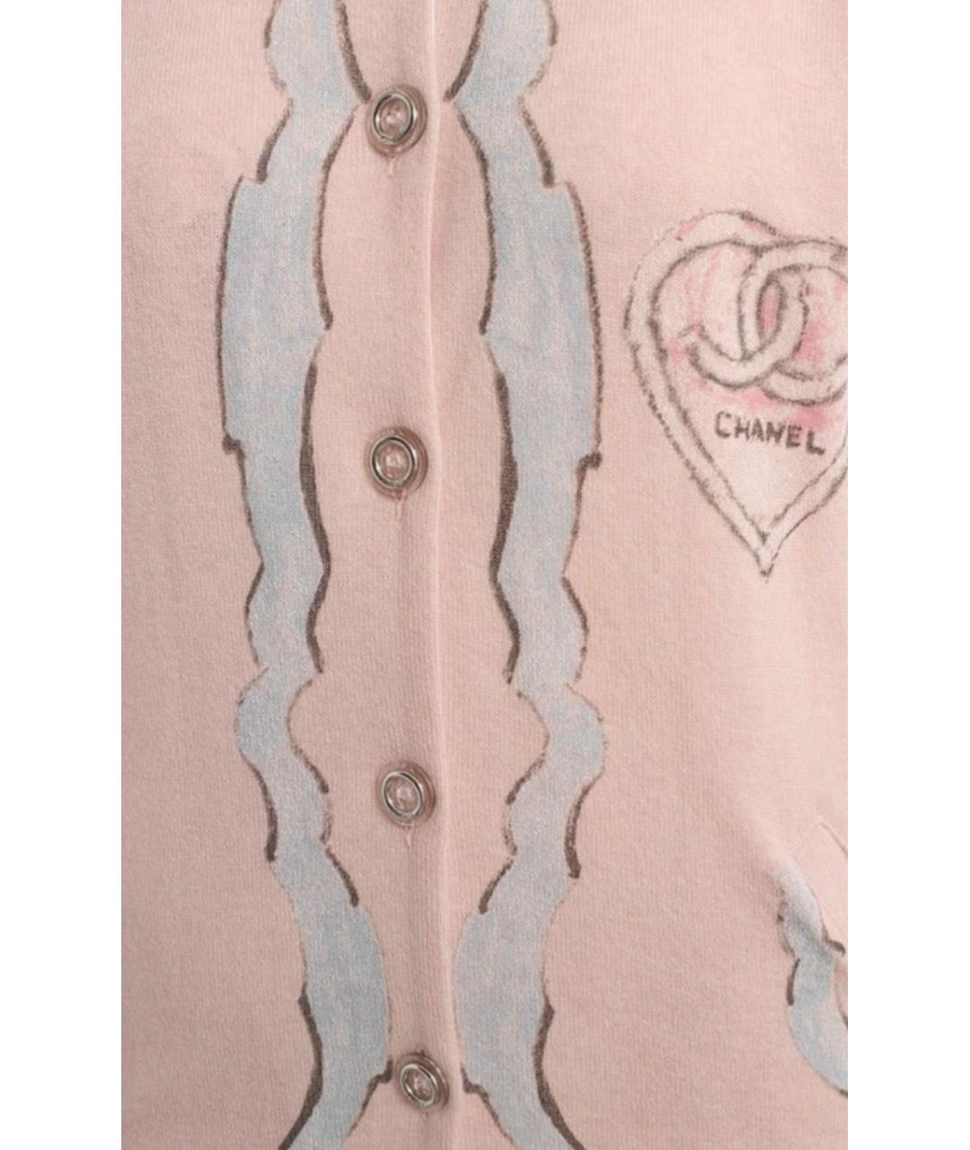 CHANEL PRE-OWNED Розовый кашемировый жакет/пиджак, фото 5
