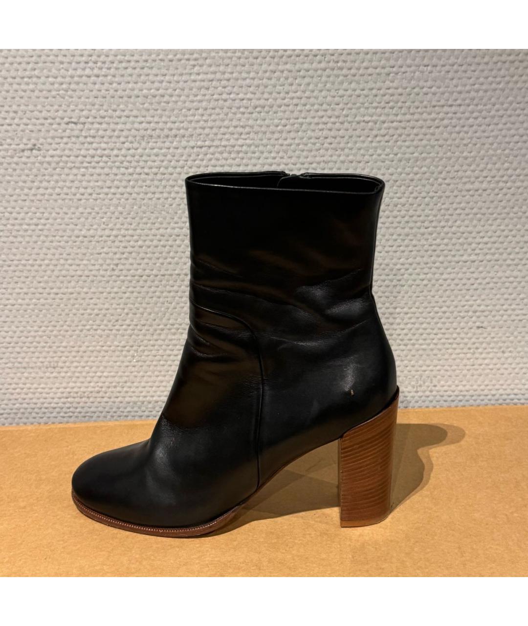 CELINE Черные кожаные ботинки, фото 7
