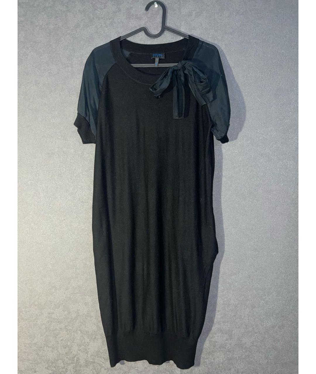 ESCADA Черное шерстяное платье, фото 3