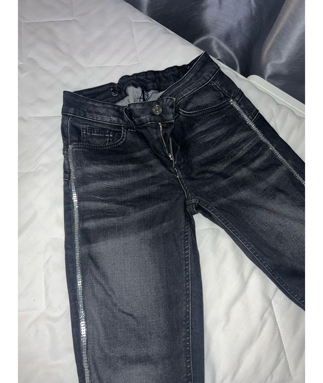 LIU JO Антрацитовые джинсы слим, фото 2