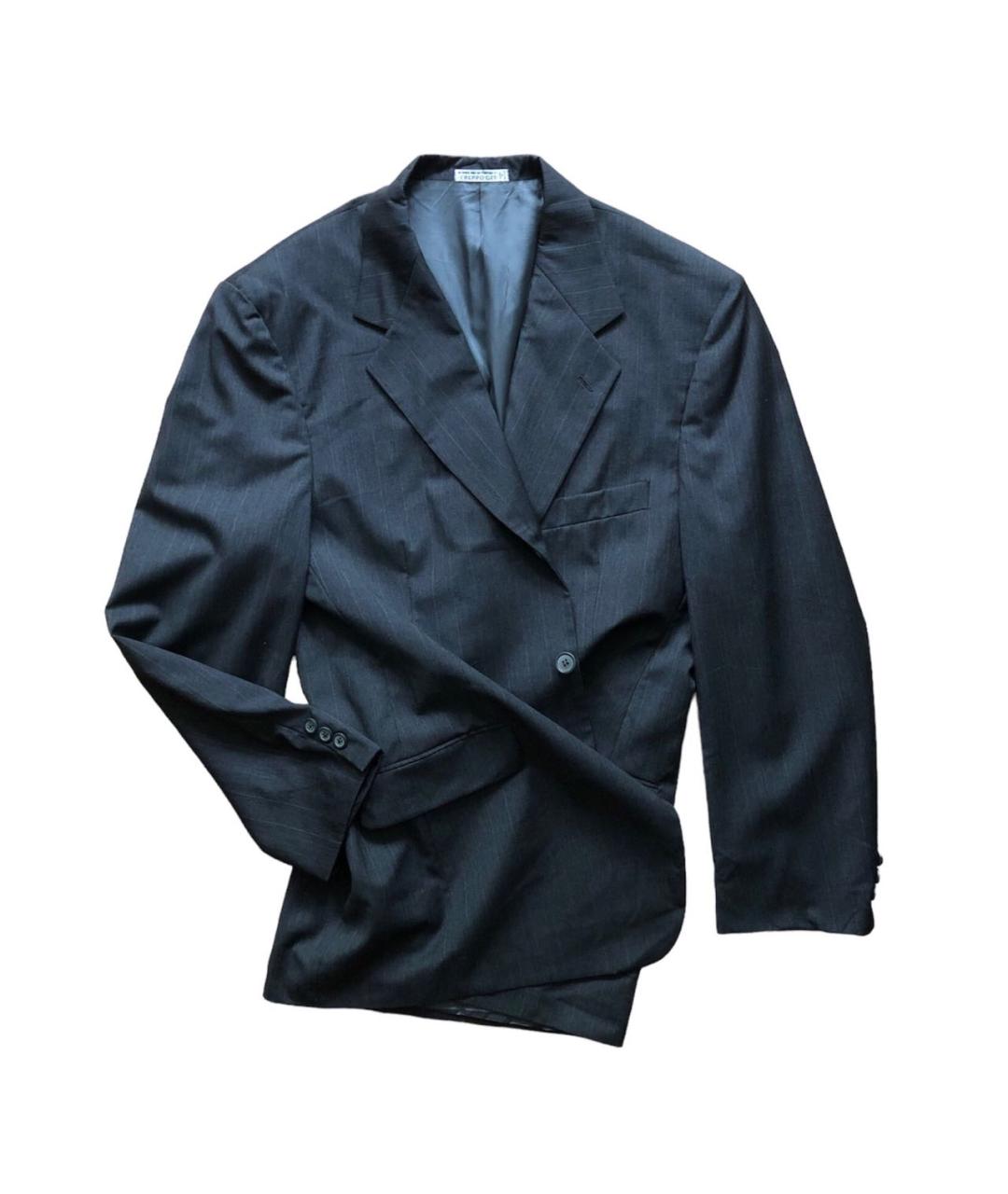 EMANUEL UNGARO Серый шерстяной пиджак, фото 5