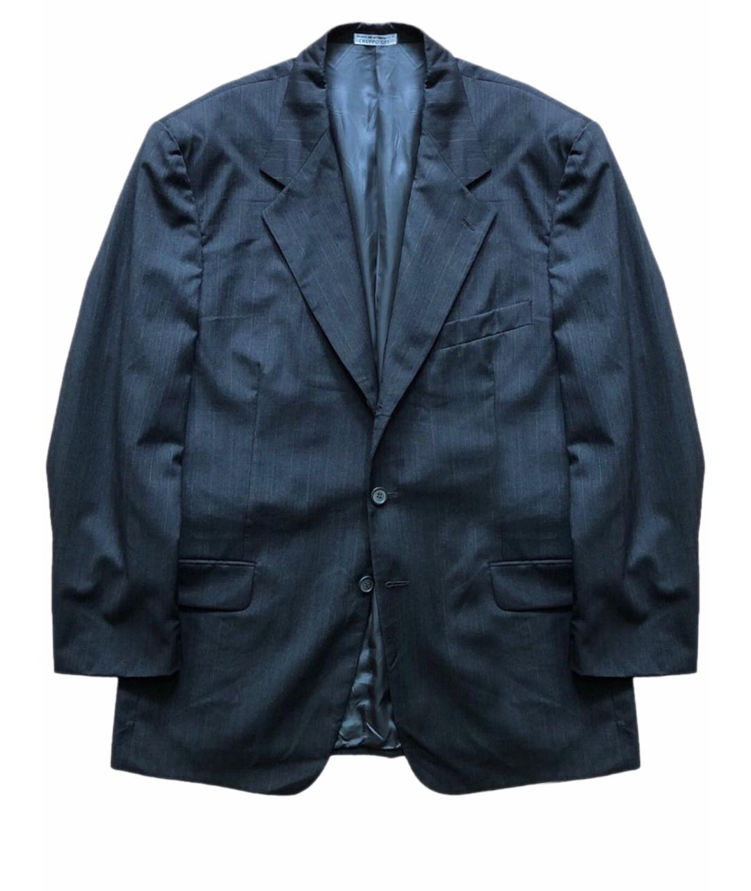 EMANUEL UNGARO Серый шерстяной пиджак, фото 1