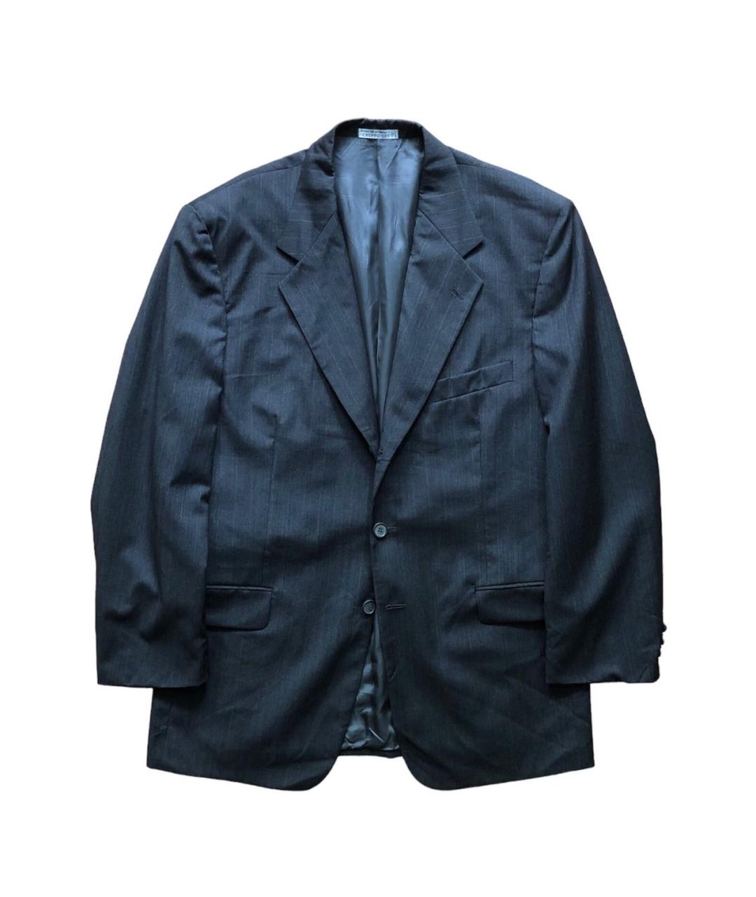 EMANUEL UNGARO Серый шерстяной пиджак, фото 6