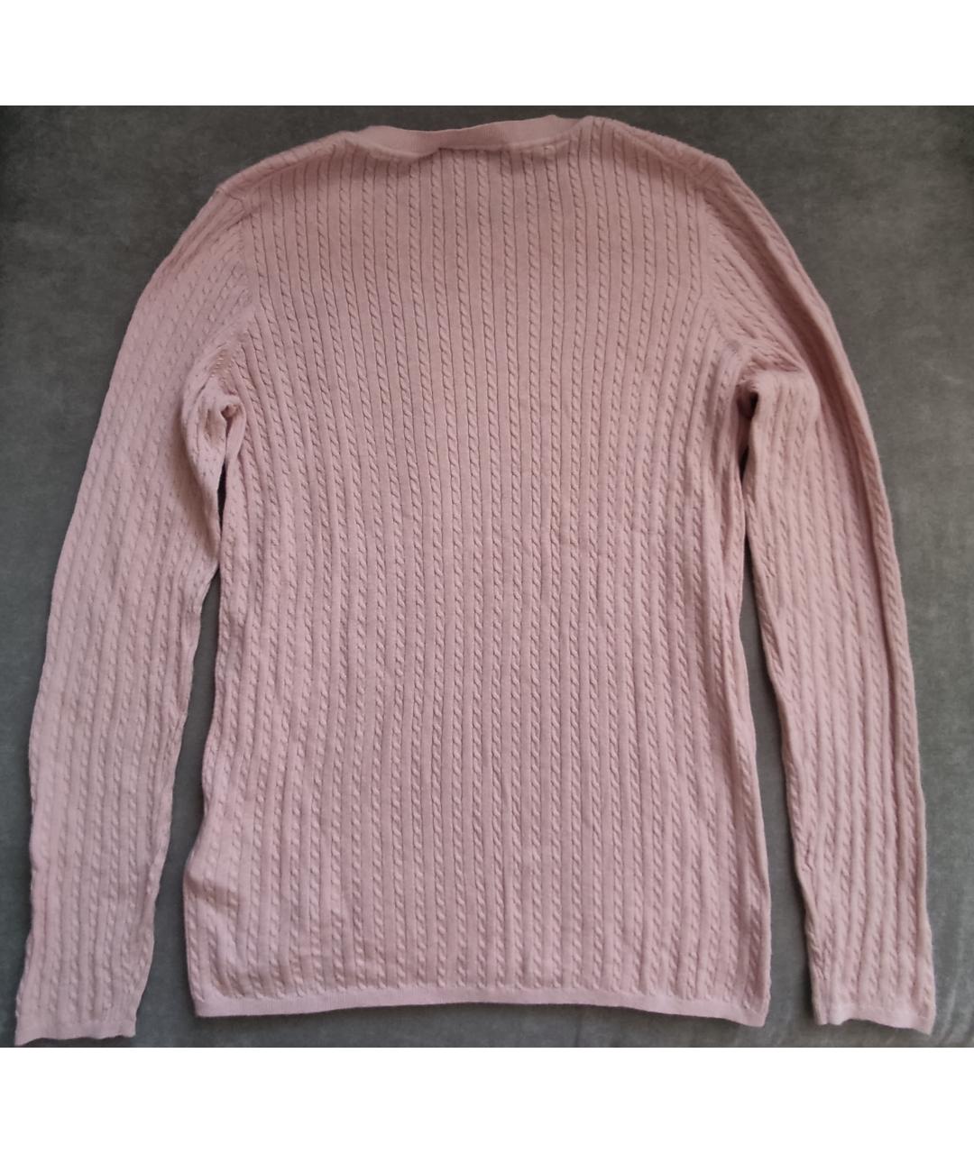 TOMMY HILFIGER Розовый хлопковый джемпер / свитер, фото 2