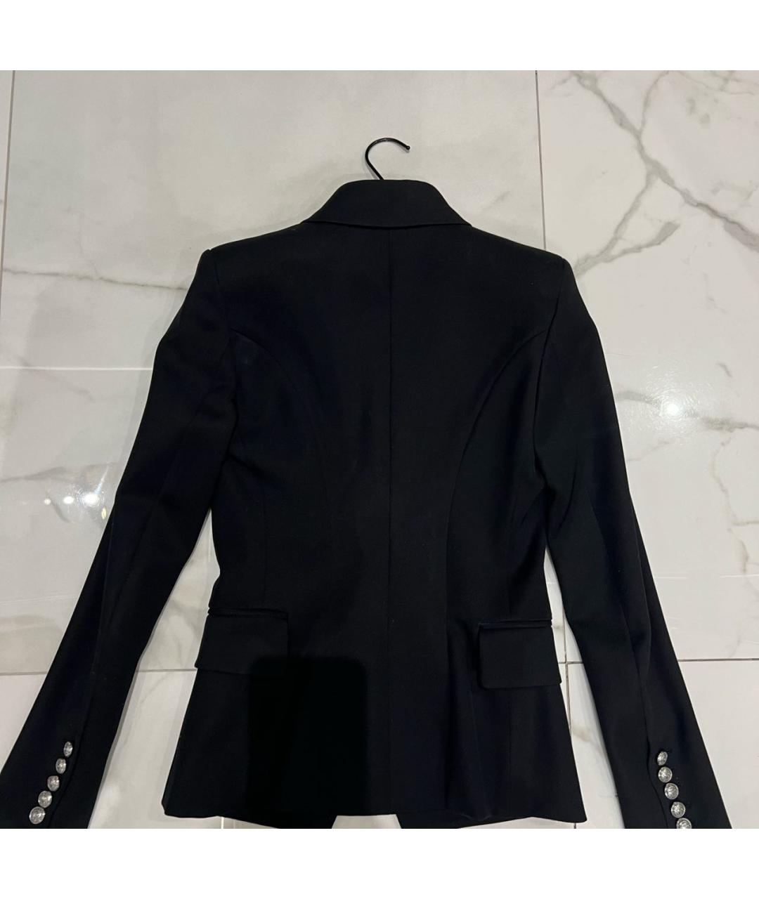 BALMAIN Черный хлопковый жакет/пиджак, фото 2