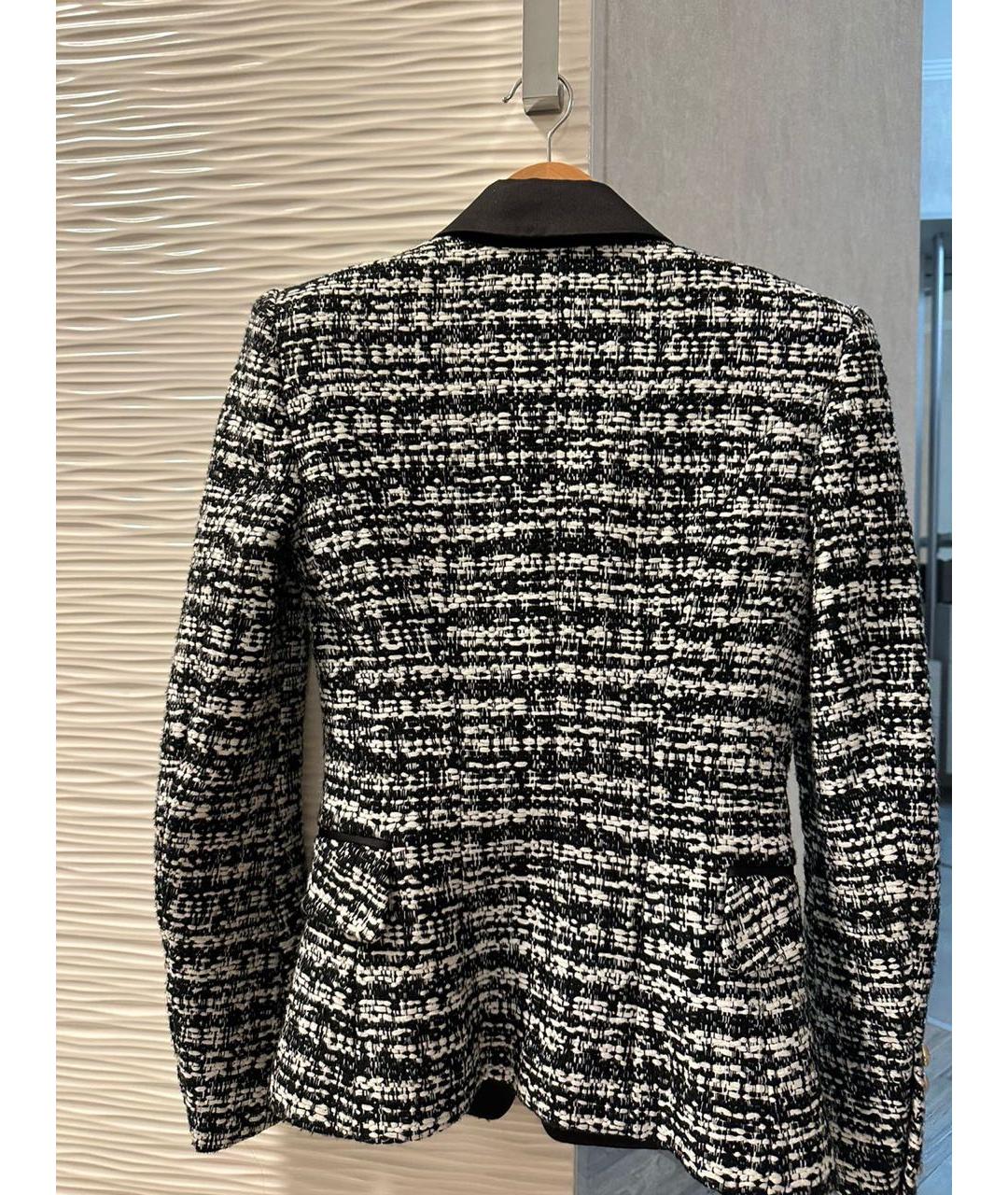 BALMAIN Черный твидовый жакет/пиджак, фото 2