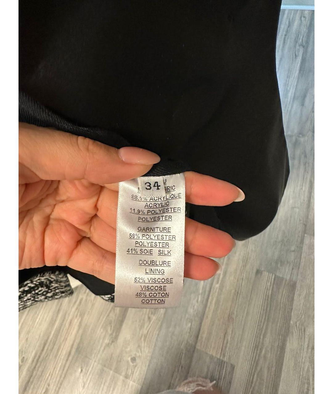 BALMAIN Черный твидовый жакет/пиджак, фото 4