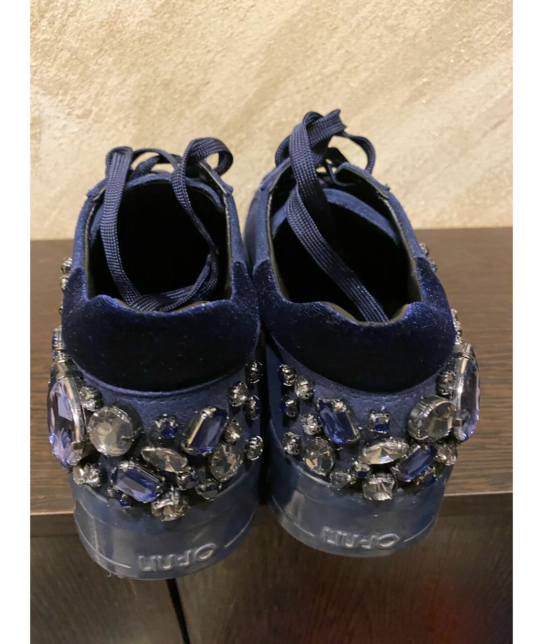 LIU JO Синие текстильные кроссовки, фото 3