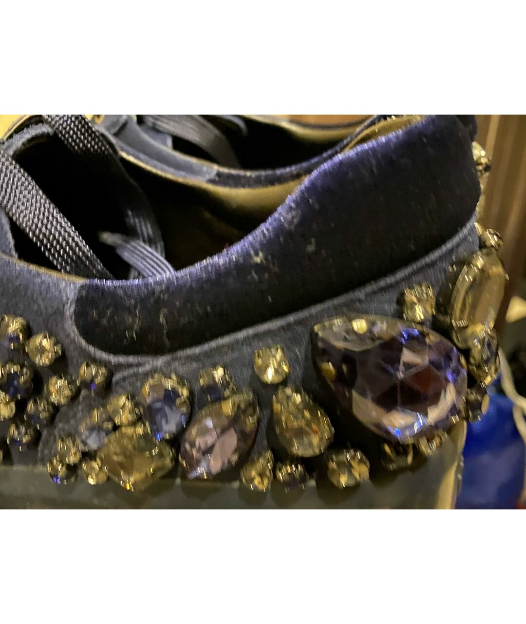 LIU JO Синие текстильные кроссовки, фото 4