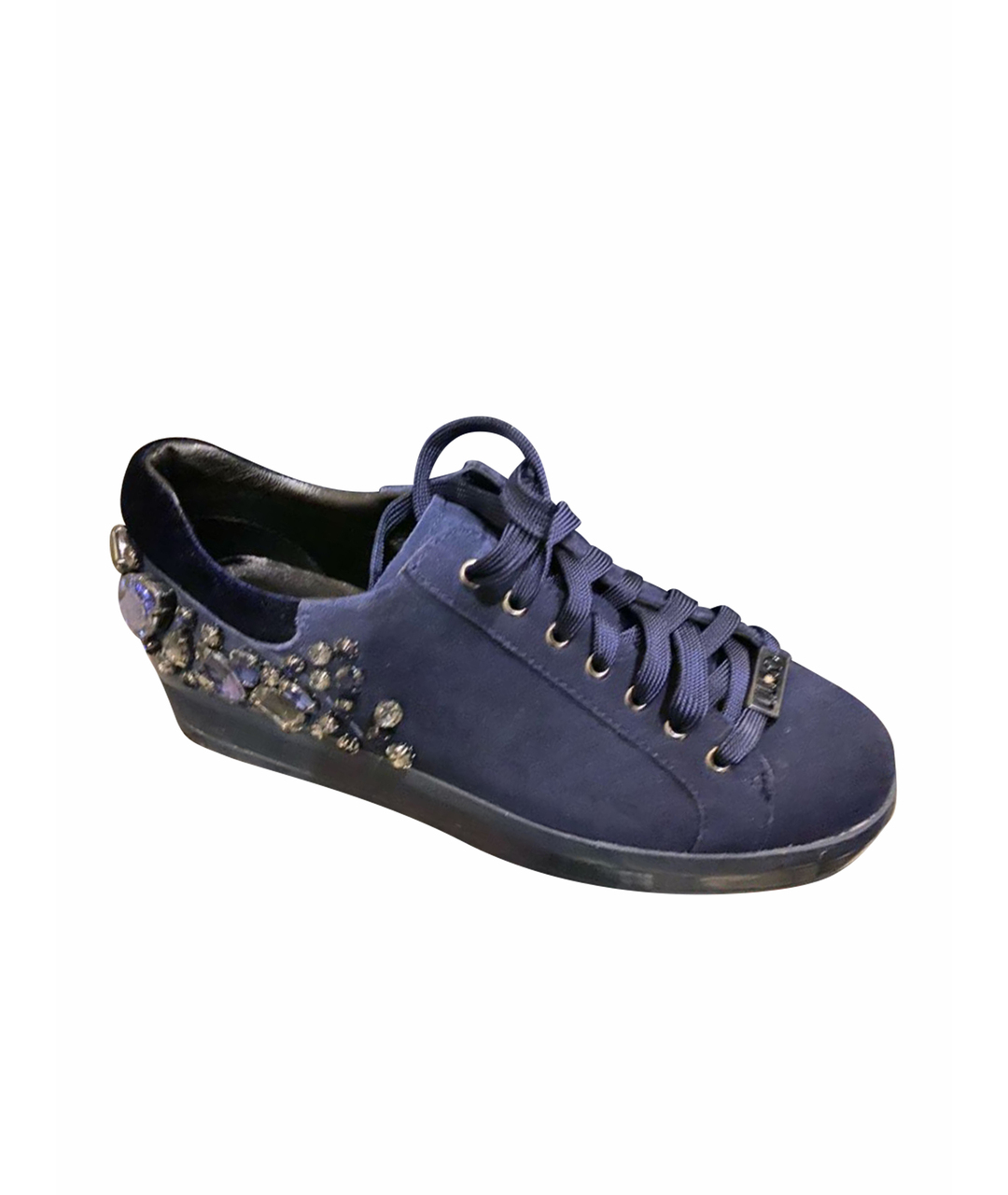 LIU JO Синие текстильные кроссовки, фото 1