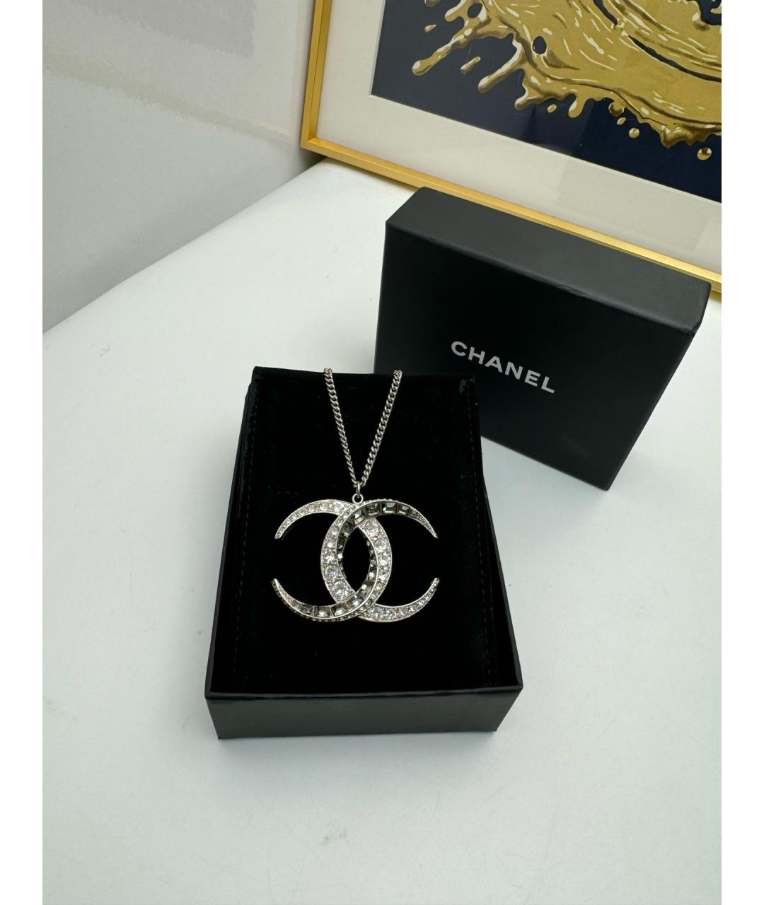 CHANEL Белая жемчужная подвеска, фото 4