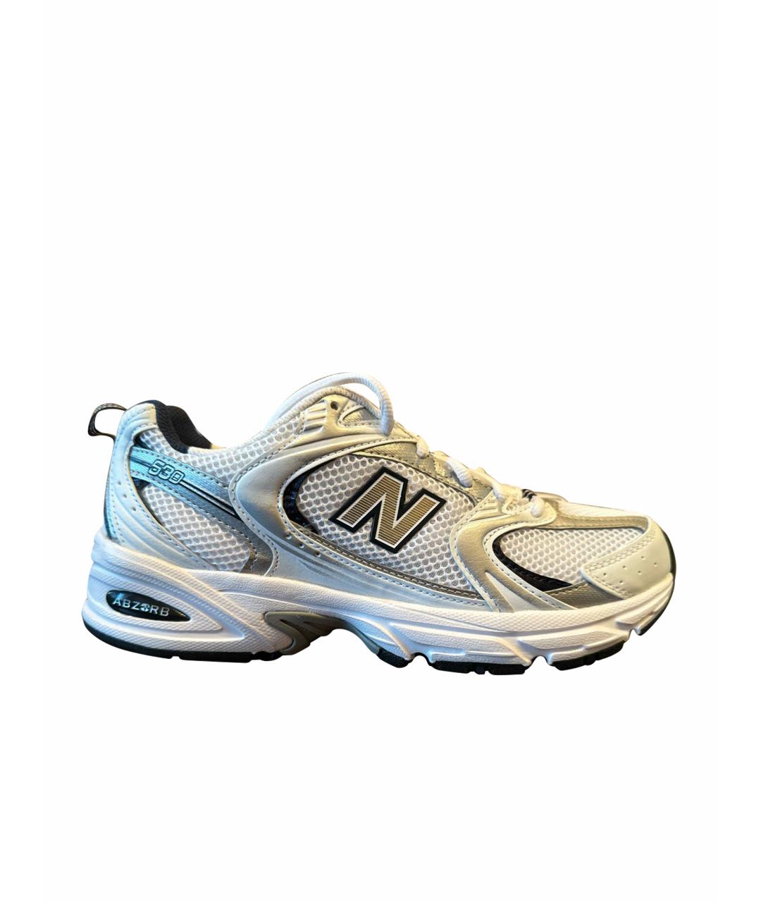 NEW BALANCE Белые текстильные кроссовки, фото 1