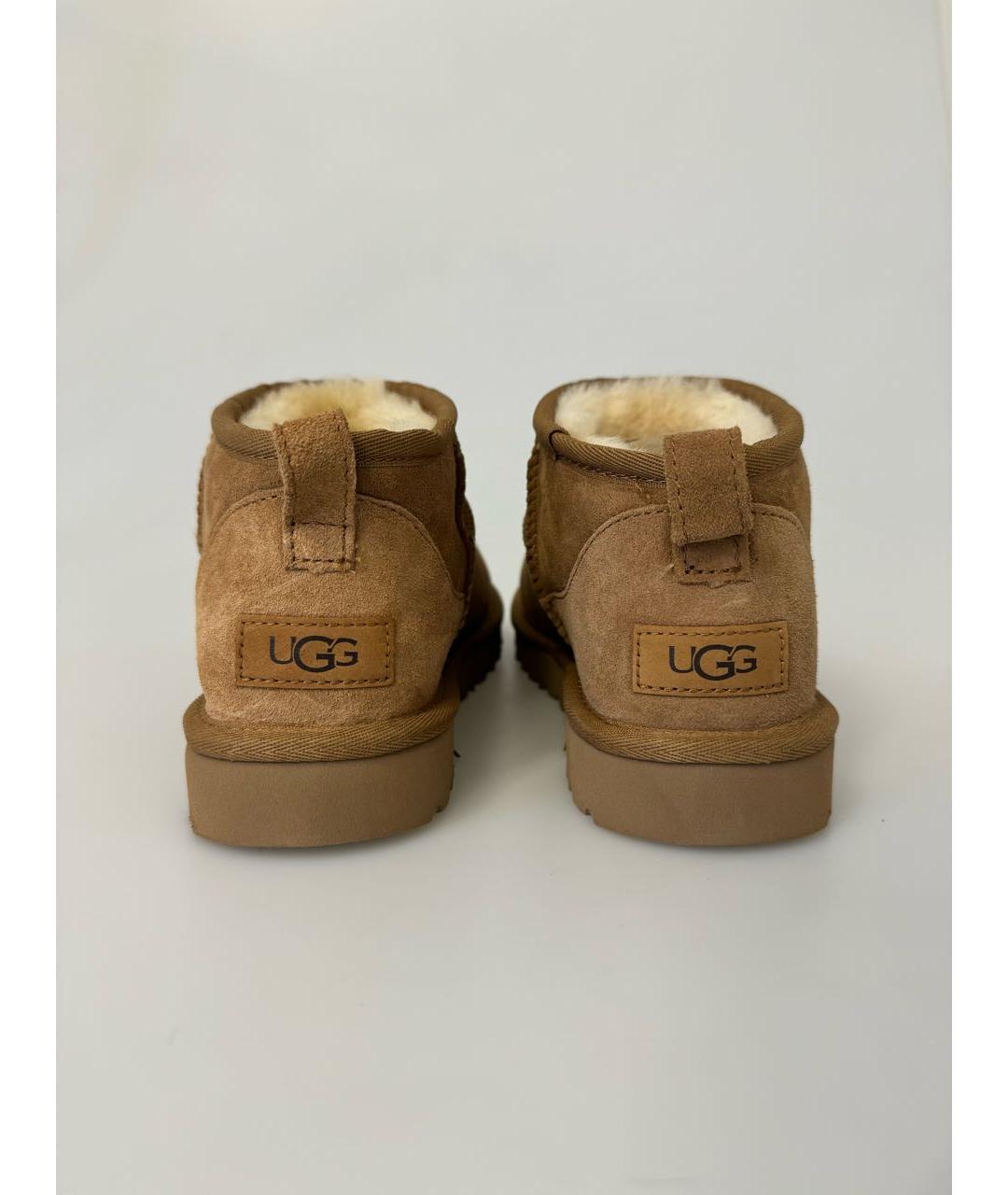UGG AUSTRALIA Коричневые замшевые полусапоги, фото 5
