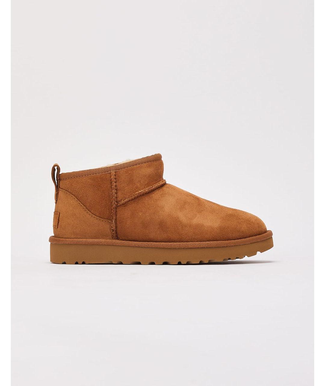 UGG AUSTRALIA Коричневые замшевые полусапоги, фото 8