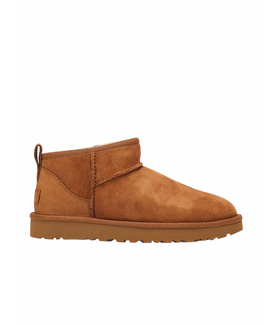 UGG AUSTRALIA Коричневые замшевые полусапоги, фото 1